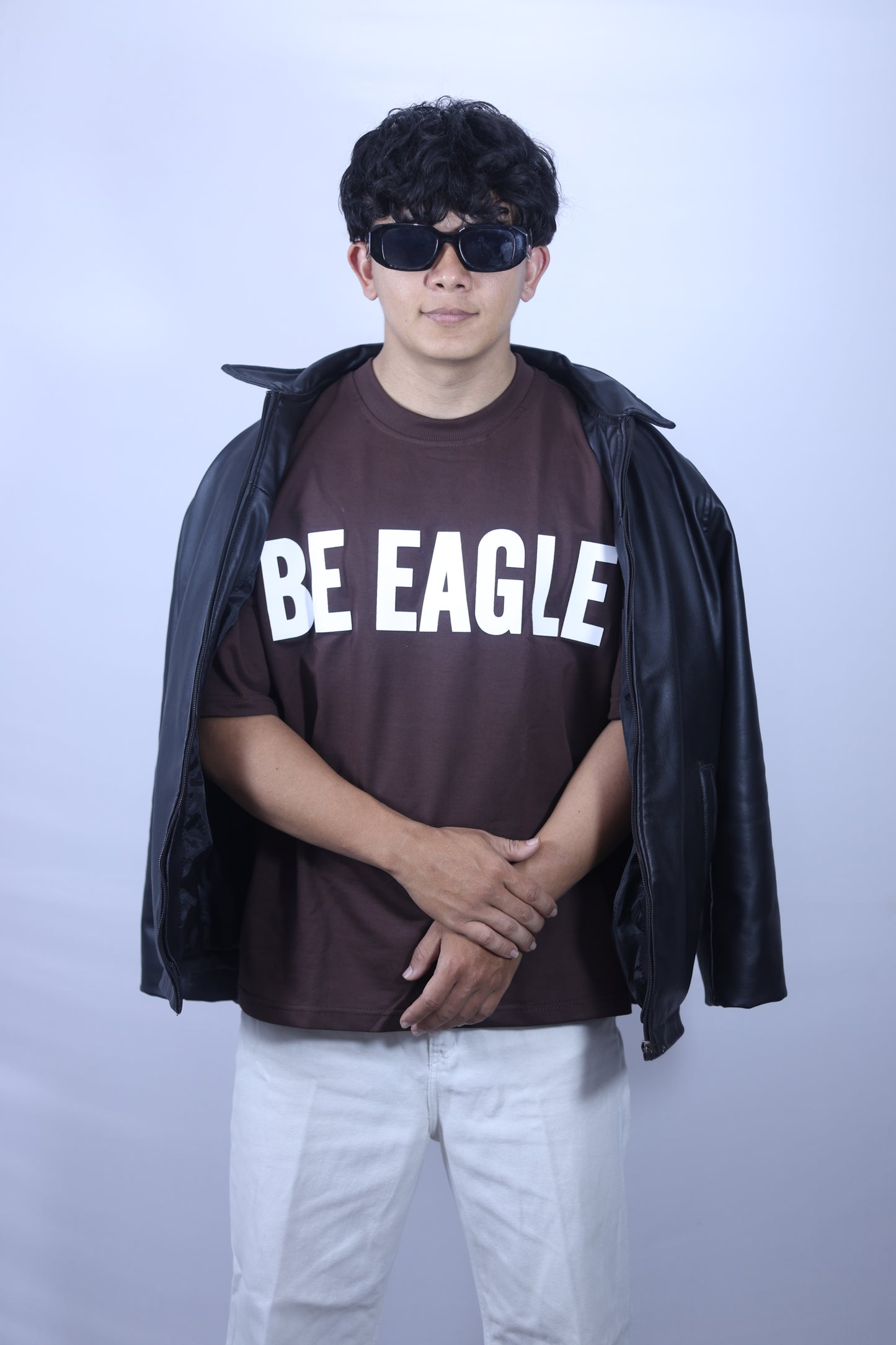 DROP 001 / CHARACTER Oversized Unisex T-Shirt — Dark Brown (240 GSM)