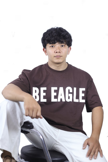 DROP 001 / CHARACTER Oversized Unisex T-Shirt — Dark Brown (240 GSM)