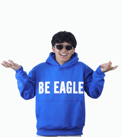 DROP 001 / CHARACTER Oversized Unisex Hoodie — Royal Blue (450 GSM)