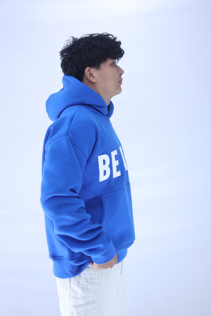 DROP 001 / CHARACTER Oversized Unisex Hoodie — Royal Blue (450 GSM)