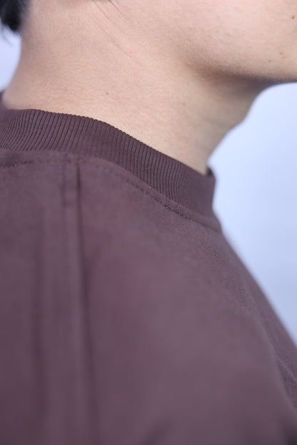 DROP 001 / CHARACTER Oversized Unisex T-Shirt — Dark Brown (240 GSM)