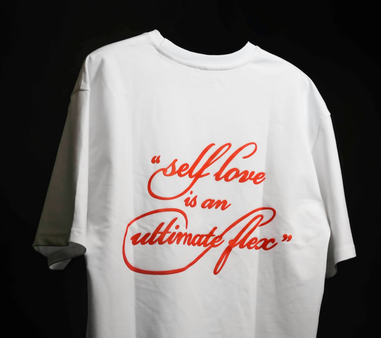 DROP 002 / SELF LOVE Oversized Unisex T-Shirt — White (240 GSM)