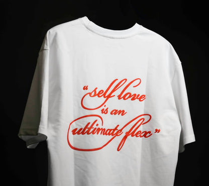 DROP 002 / SELF LOVE Oversized Unisex T-Shirt — White (240 GSM)