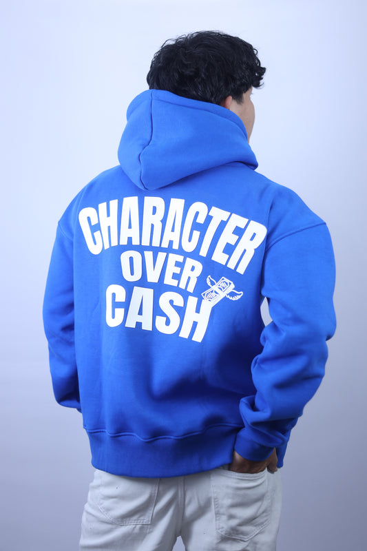 DROP 001 / CHARACTER Oversized Unisex Hoodie — Royal Blue (450 GSM)